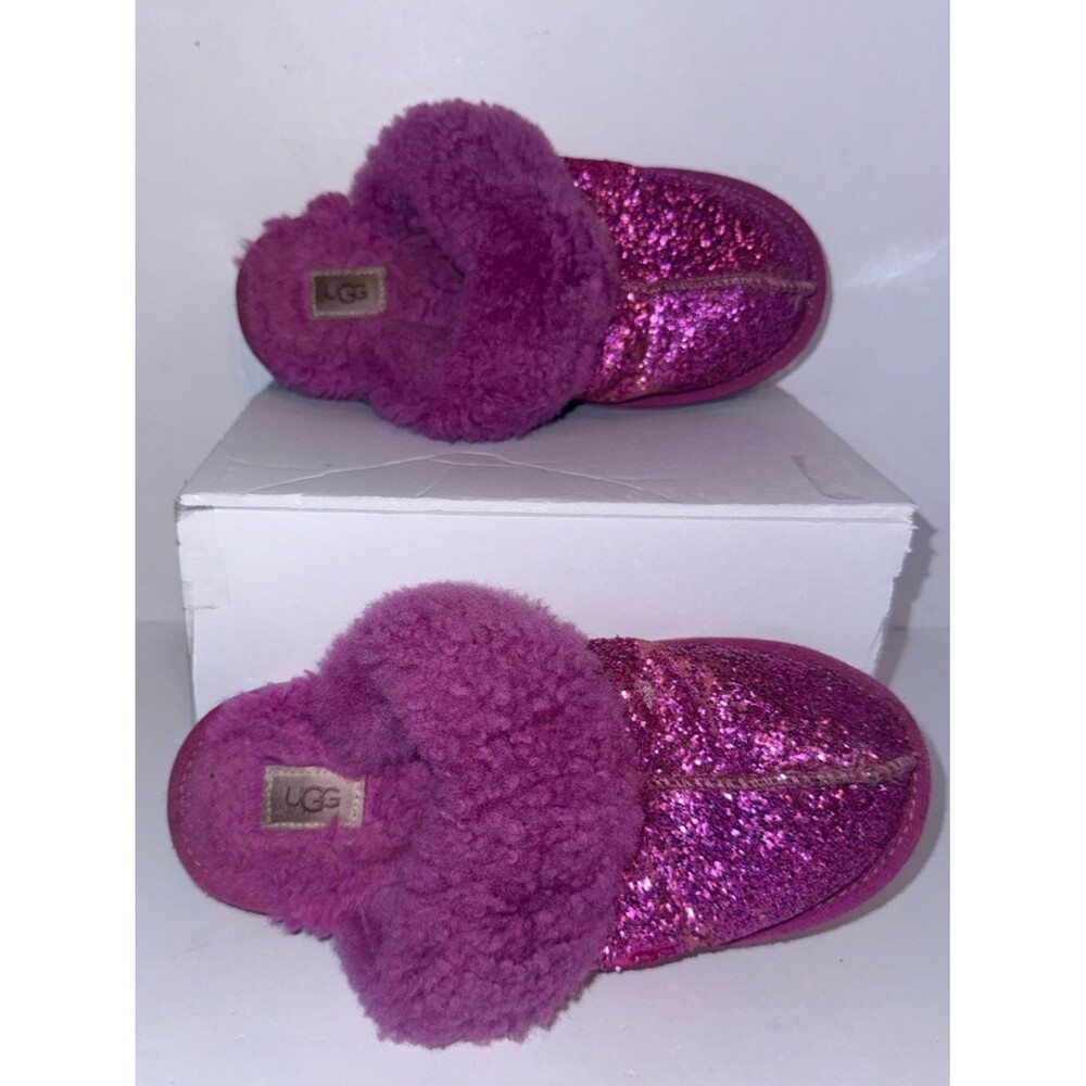 UGG Kids purple Sparkle Clog Slippers